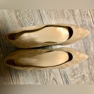 Marc Fisher Tan Suede 👠 Heels sz 8.5